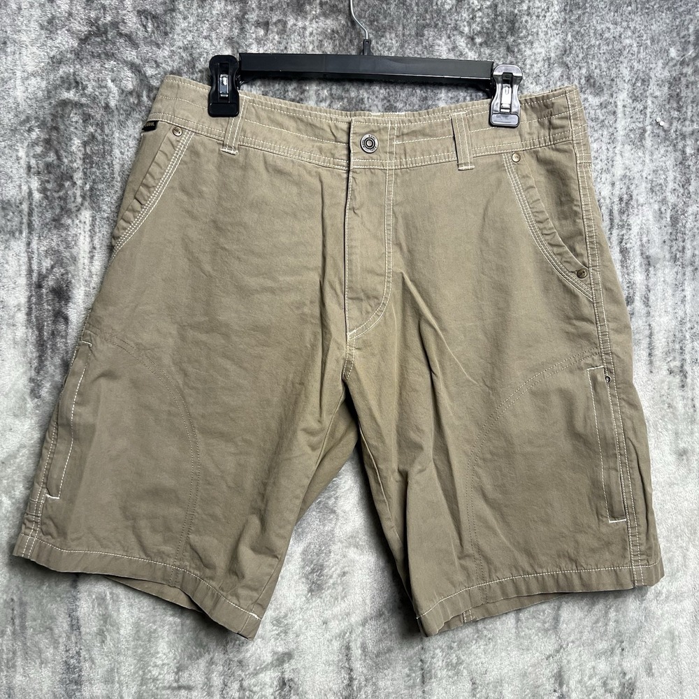 Kuhl Shorts Mens 32 Ramblr Brown Vintage Patina Dye Hiking Utility